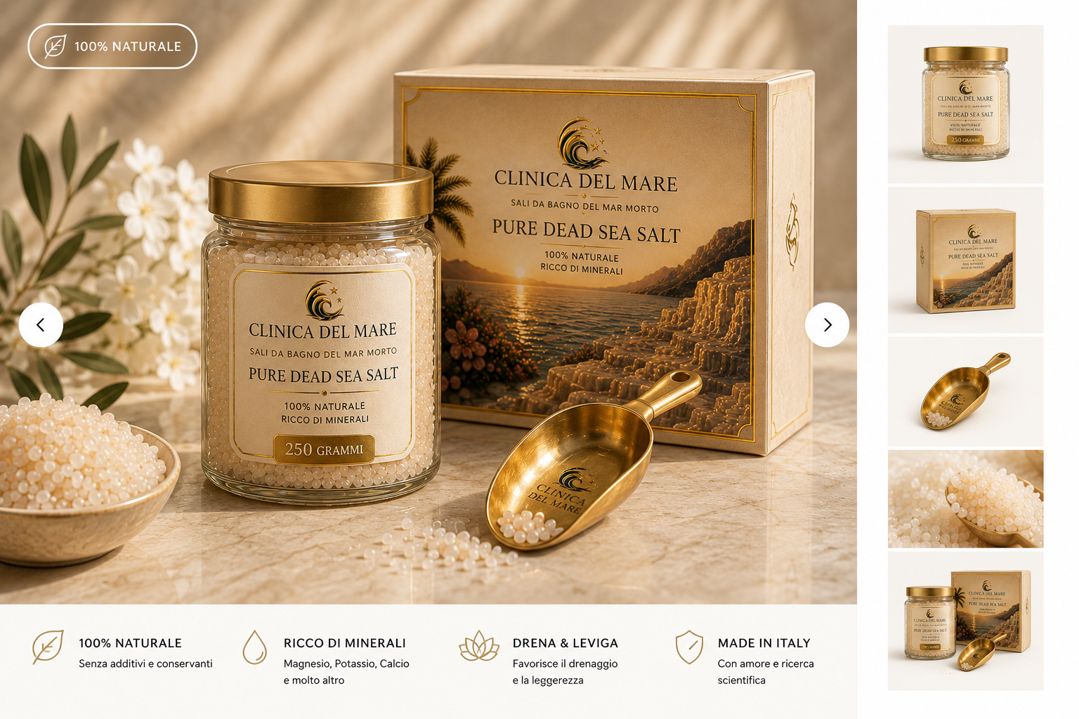 Pure Dead Sea Salt - 250g